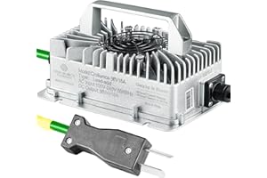 Croliumcx 36Volt 18Amp Aluminum Casting Wide Voltage Golf Cart Battery Charger Matching 2-pin Crowfoot Plug Charges The Battery of Club Car/Yamaha 36V Golf carts