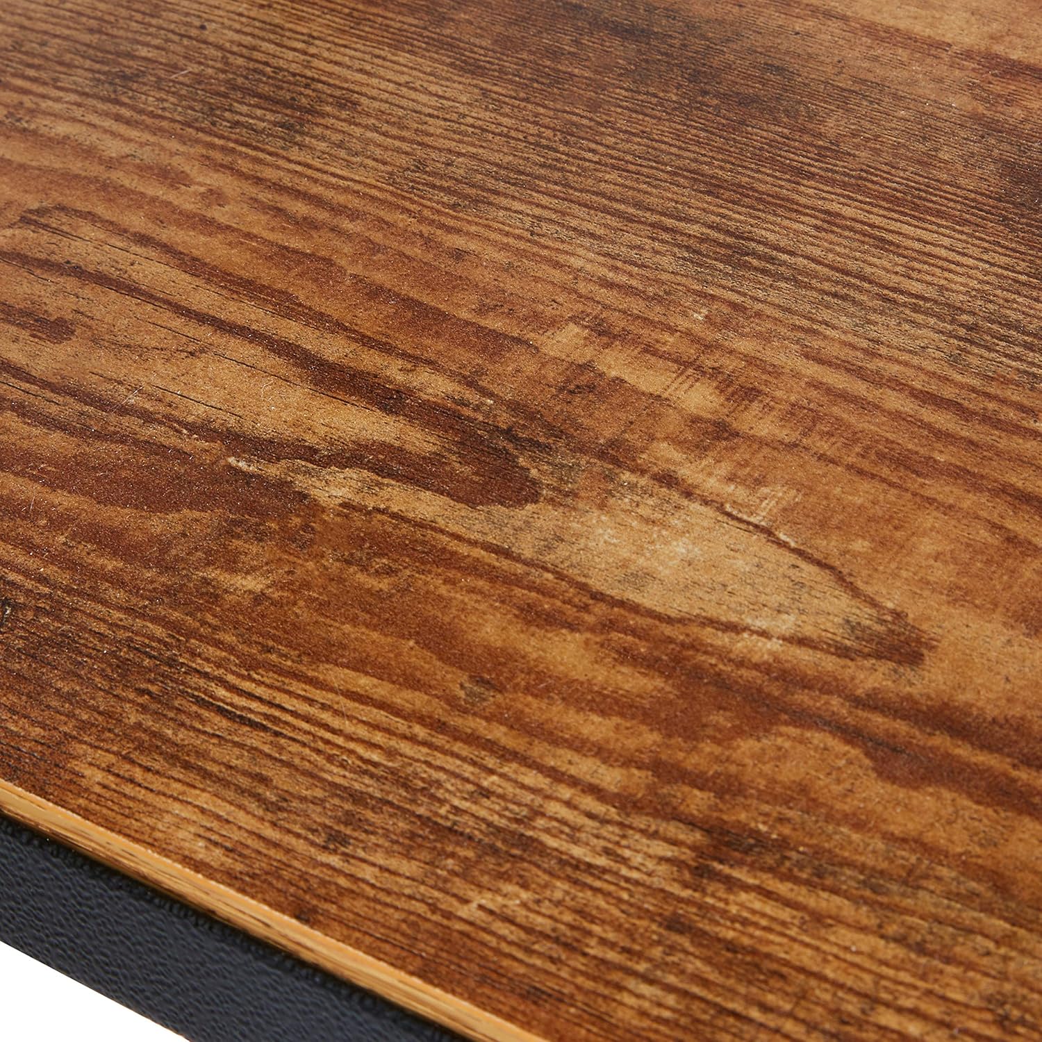  Basics 3-Tier Wood and Metal Utility Cart, Black/Brown: Industrial & Scientific