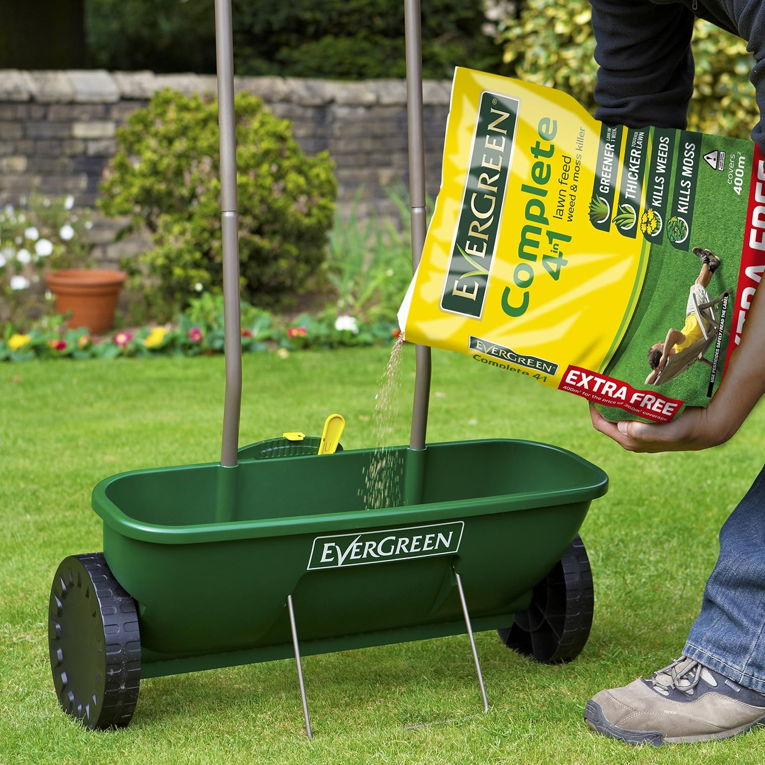 Evergreen New Easy Super Plus Garden Lawn Seed Grass Fertilizer Feeding