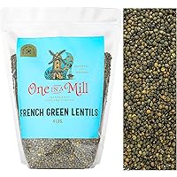 One in a Mill French Green Le Puy Dry Lentils 4lb Bulk Resealable Bag | All-Natural Plant-Based Protein for Soups…