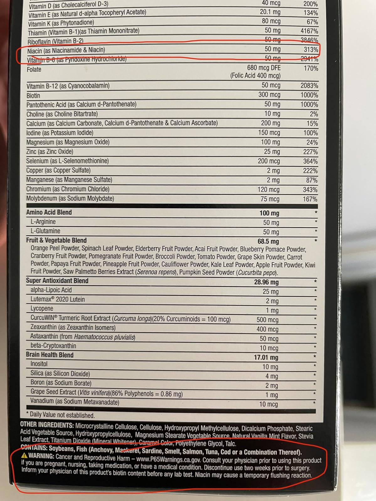 Buyer beware p65 warning