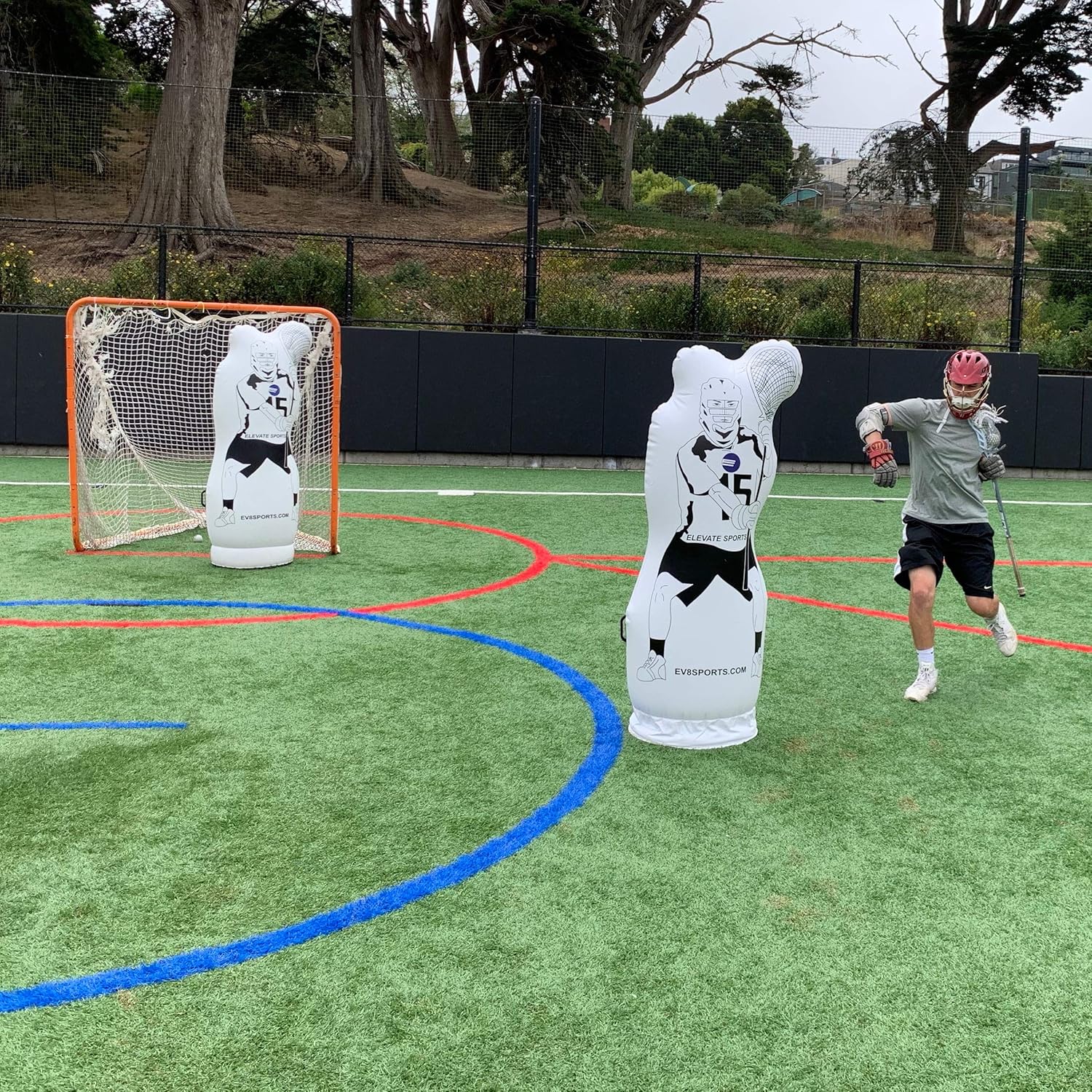 11th Man Inflatable Lacrosse Goalie Dummy Shot Blocker Shooting