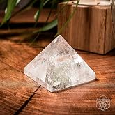 Conscious Items Clear Crystal Quartz Pyramid, Healing Crystal Pyramids for Recovery and Overall Wellness, Healing Stone Gifts for Women &amp; Men, Genuine Crystals for Home &amp; Office