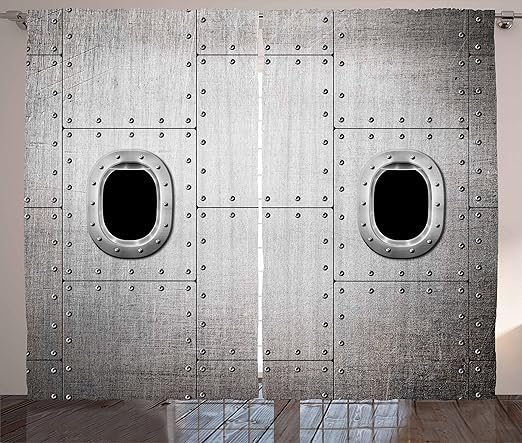 Amazon Com Ambesonne Vintage Airplane Curtains Airplane Windows