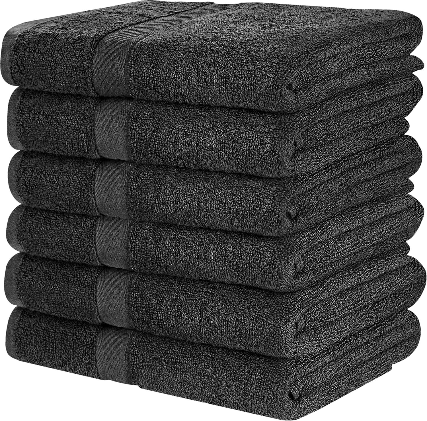 Utopia Towels Medium Cotton Towels, Gray, 24 x 48 Inches Towels for Pool, Spa, and Gym Lightweight and Highly Absorbent Quick Drying Towels, (Pack of 6): Home & Kitchen