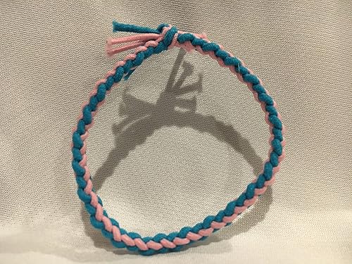 Amazon Com Pink And Blue Hair Elastic Pink And Turquoise Elastic