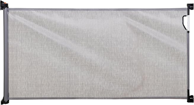 dreambaby retractable gate grey