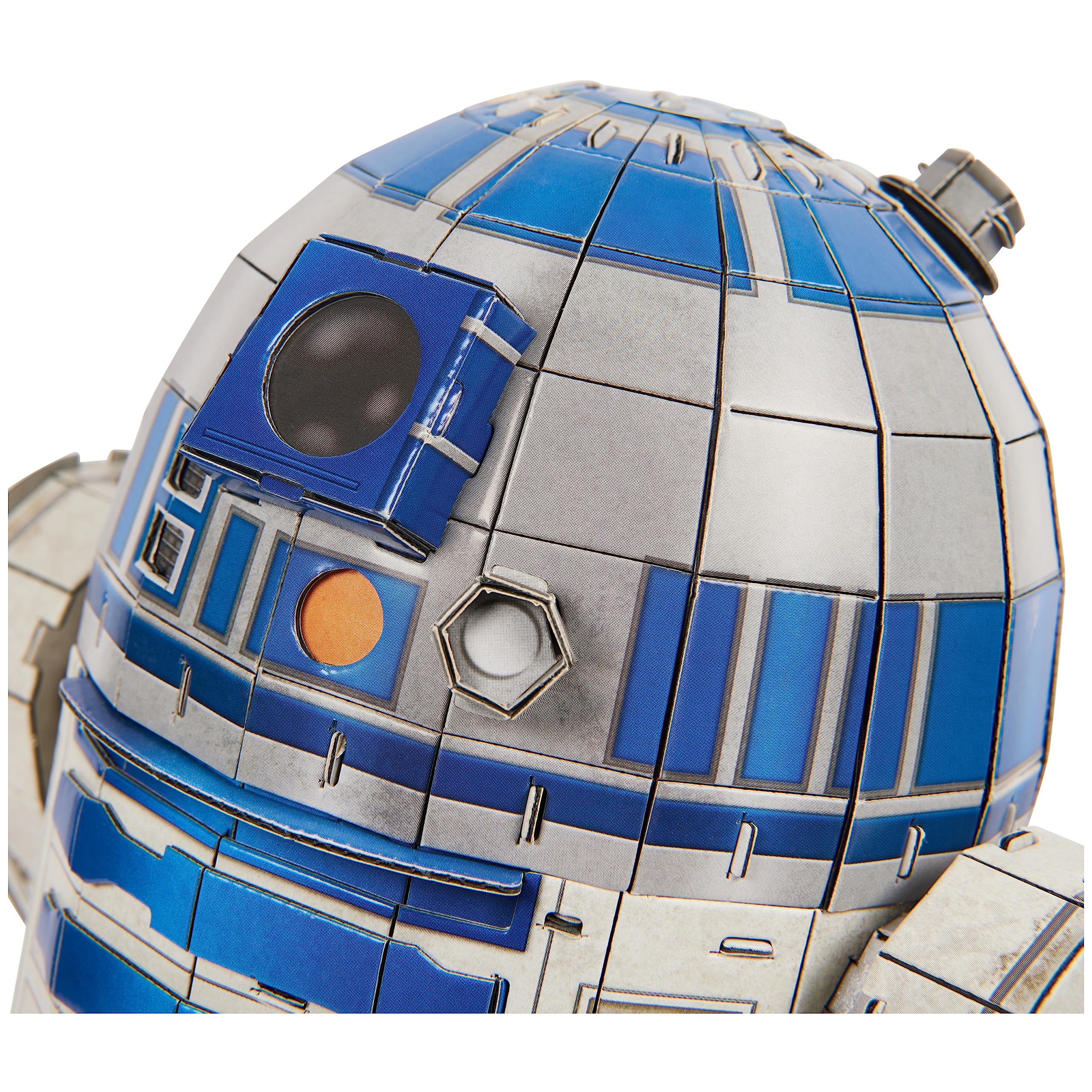 4D Build Star Wars R2-D2 Cardstock 3D Model Kit, Star Wars Gifts, Toys Desk Décor for Fans & Collectors, 201 Pieces, 3D Puzzles, Gift Ideas for Ages 12 & Up