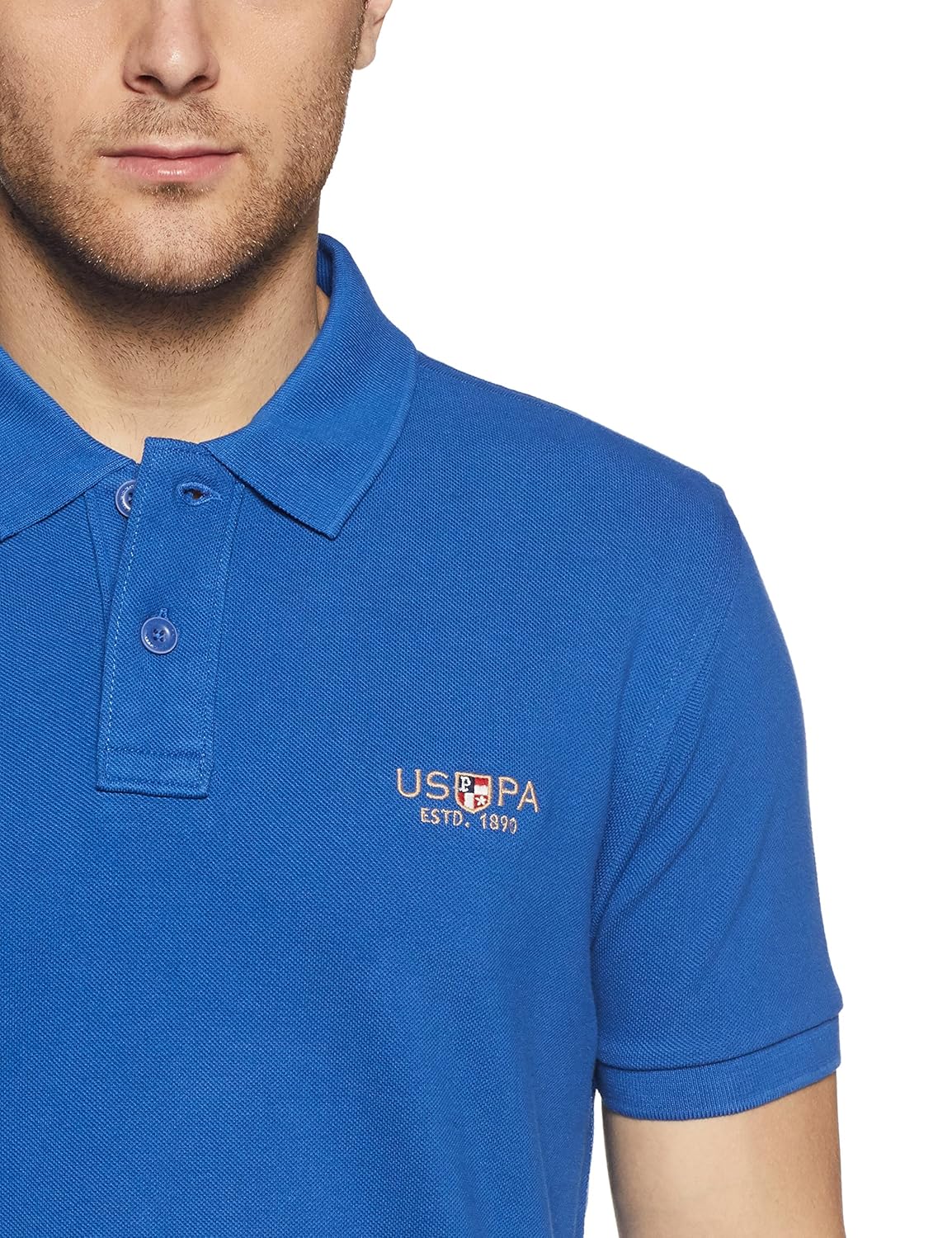 u.s. polo assn. men's solid regular fit cotton polo