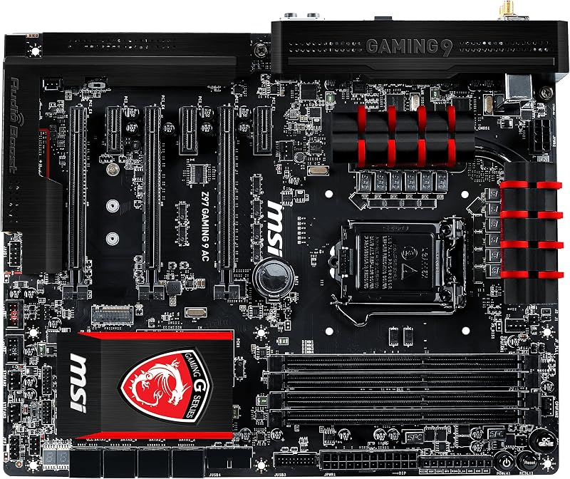 MSI Z97 GAMING 9 AC ATX Motherboard LGA 1150 DDR3 2600 Intel Z97 Wi-Fi Bluetooth