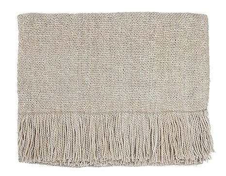 Bedford Cottage Serene Throw Blanket Ivory Amazon In Home Kitchen