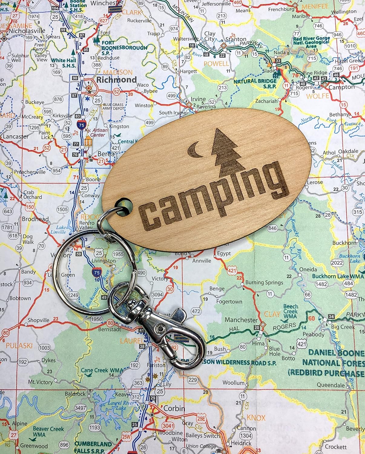 Camping Key Chain Handmade