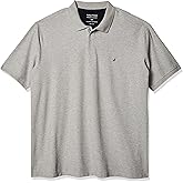 Nautica Men's Big and Tall Classic Fit Short Sleeve Solid Performance Deck Polo Shirt