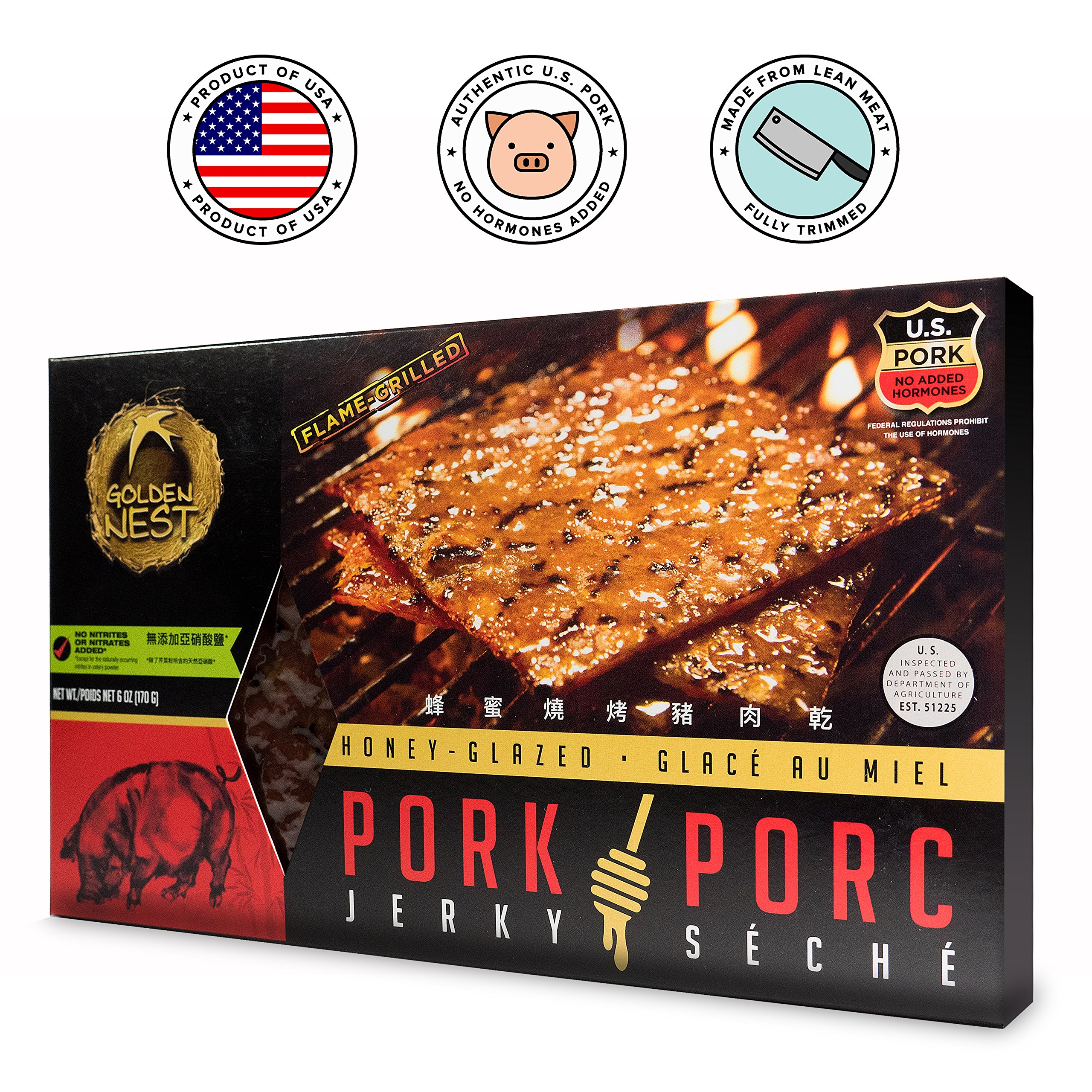 Golden Nest Pork Jerky, Gluten Free, Healthy Homemade Style