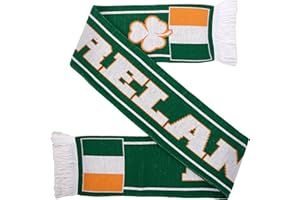 EUROSCARVES Ireland Soccer Rugby Knit Scarf (Classic)