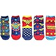 Hyp DC Comics Wonder Woman Classic Juniors 5 Pack Low Cut Ankle Socks (4-10)