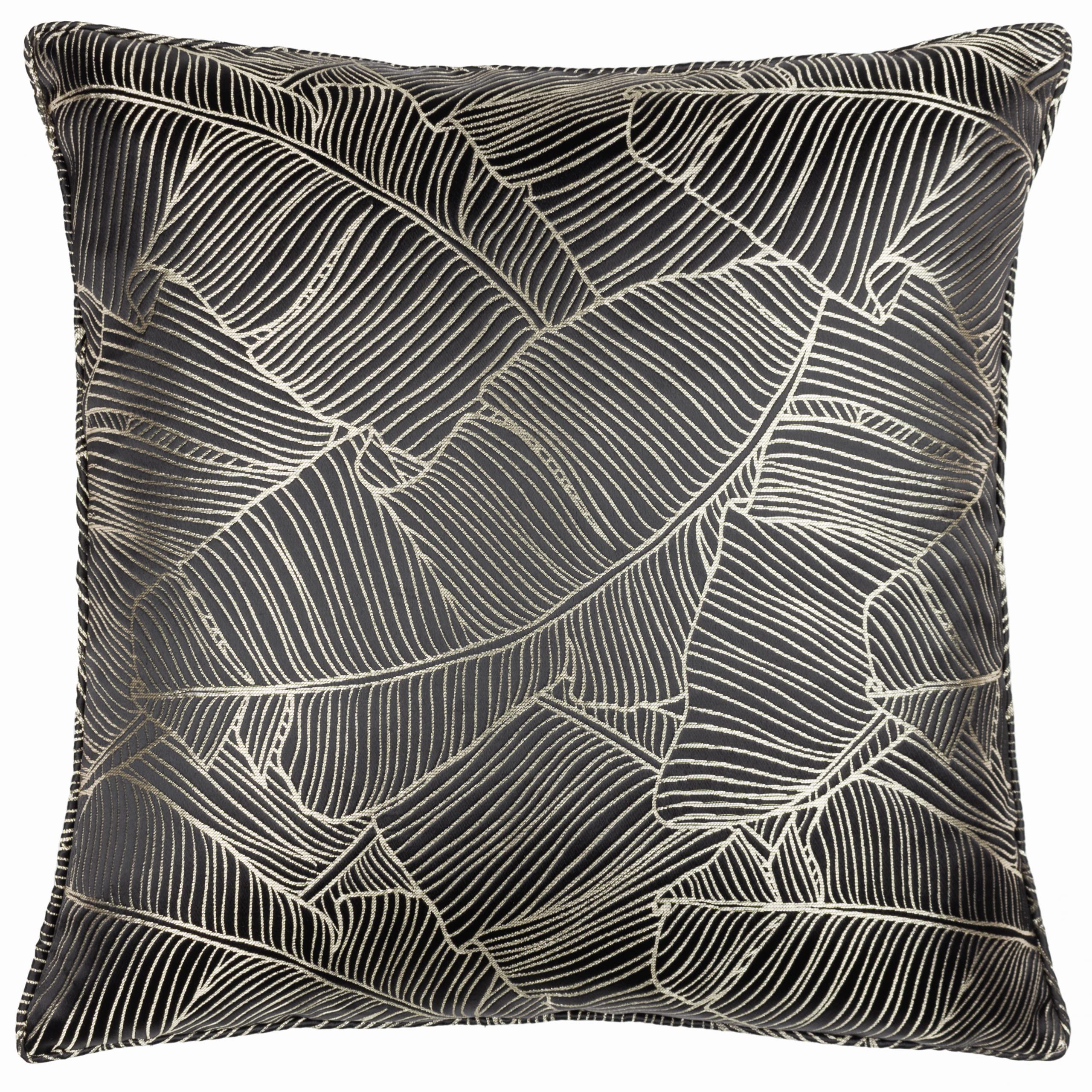 Wylder Tropics Seymour Cushion Cover,Black,50 x 50cm