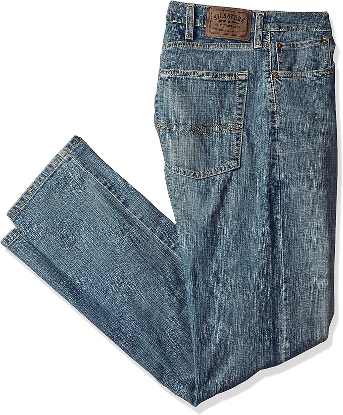 Signature by Levi Strauss & Co Men's Slim Straight Jeans, Napa, 38W x