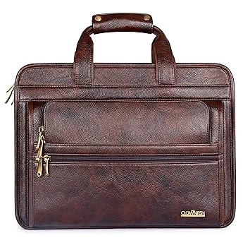 The Clownfish 26 Liters Vegan Leather Briefcase Laptop Bag for Laptops Upto 15.6 inch