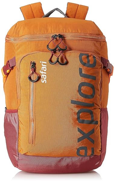 Safari 39.27 Ltrs Orange Casual Backpack (Explorer 20 HY ORN)