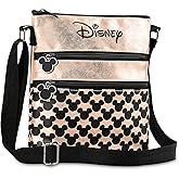 Disney Cross Body Bag for Women, Rose Gold Shoulder Bag Minnie and Mickey Mouse, Gifts for Women (Rose Gold)