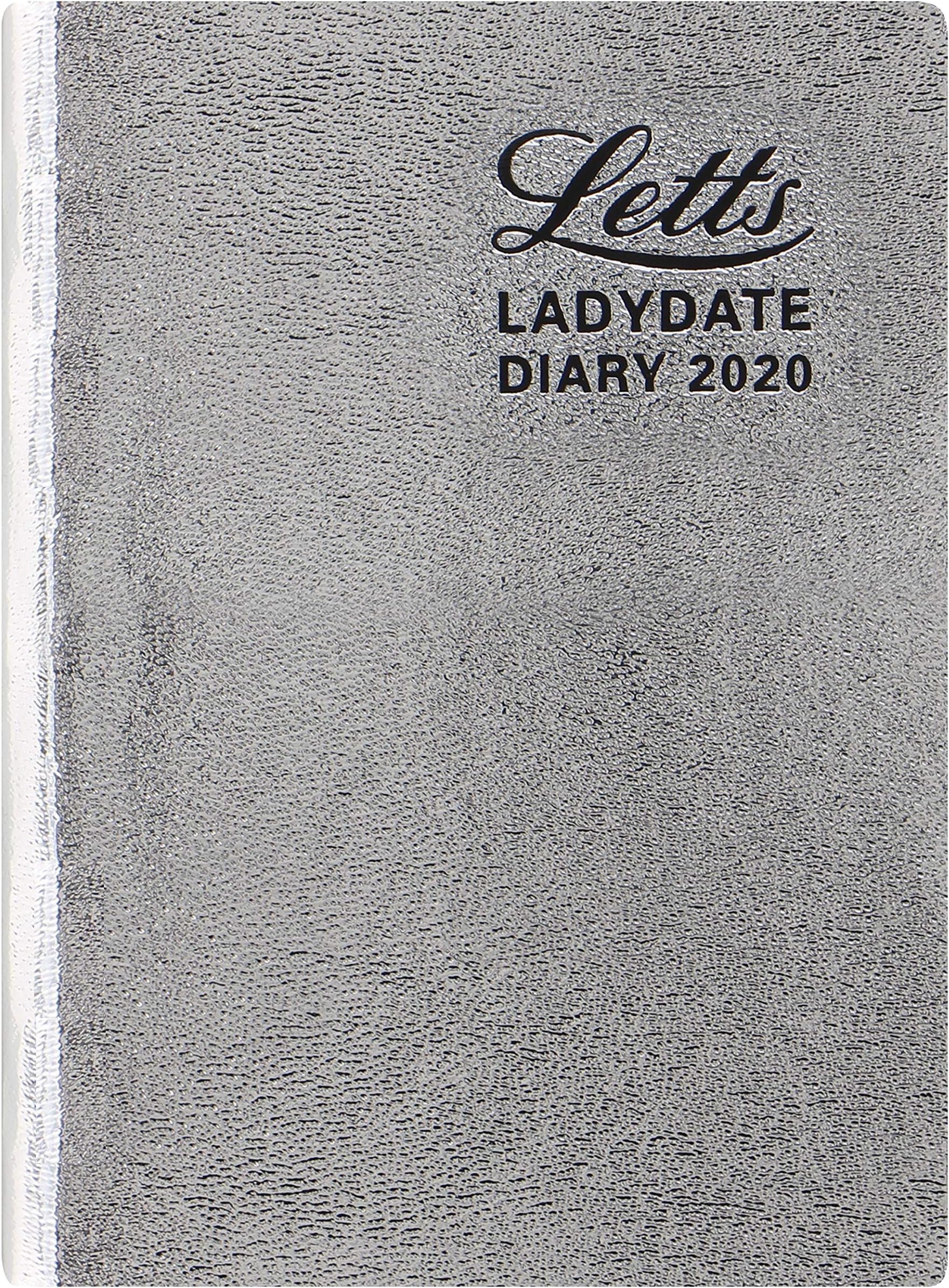 Letts Ladydate Silver 2020 Diary - Mini Pocket Two Days Per Page