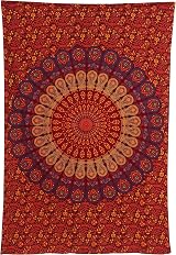 Bless International Handmade Indian Hippie Bohemian Psychedelic Tapestry 54x60 view 4