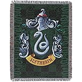 Northwest Harry Potter Woven Tapestry Throw Blanket, Designer Home Décor, Modern, Unique Gift, 48" x 60", Slytherin Shield