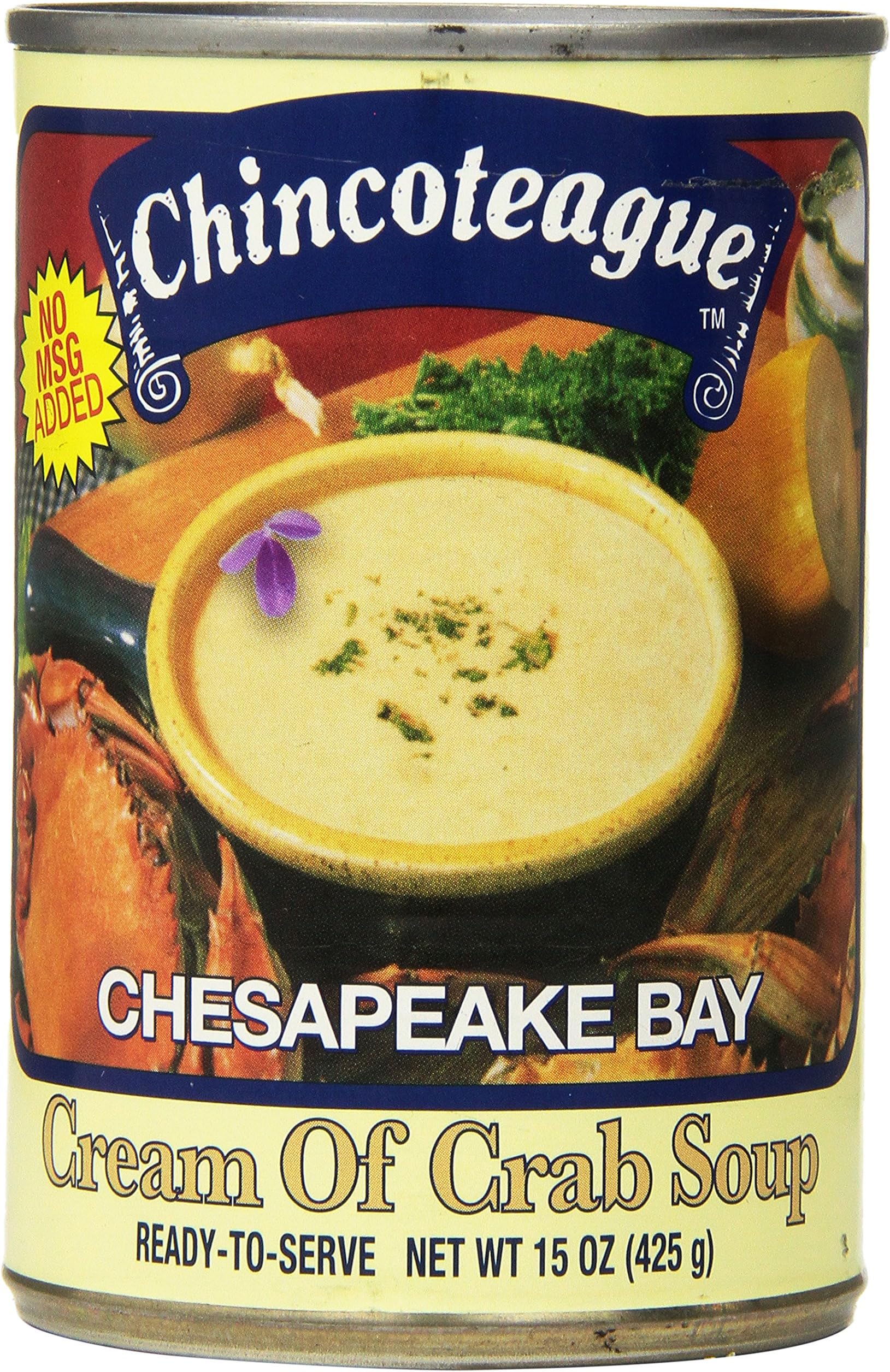 Chincoteague Seafood Cream Of Crab Soup, 15-Ounce Cans (Pack of 12)