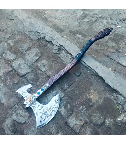 Hache De Combat Nordique Scandinave Et Skyrim, Arme De Hache De Combat Magiques 8071 6886