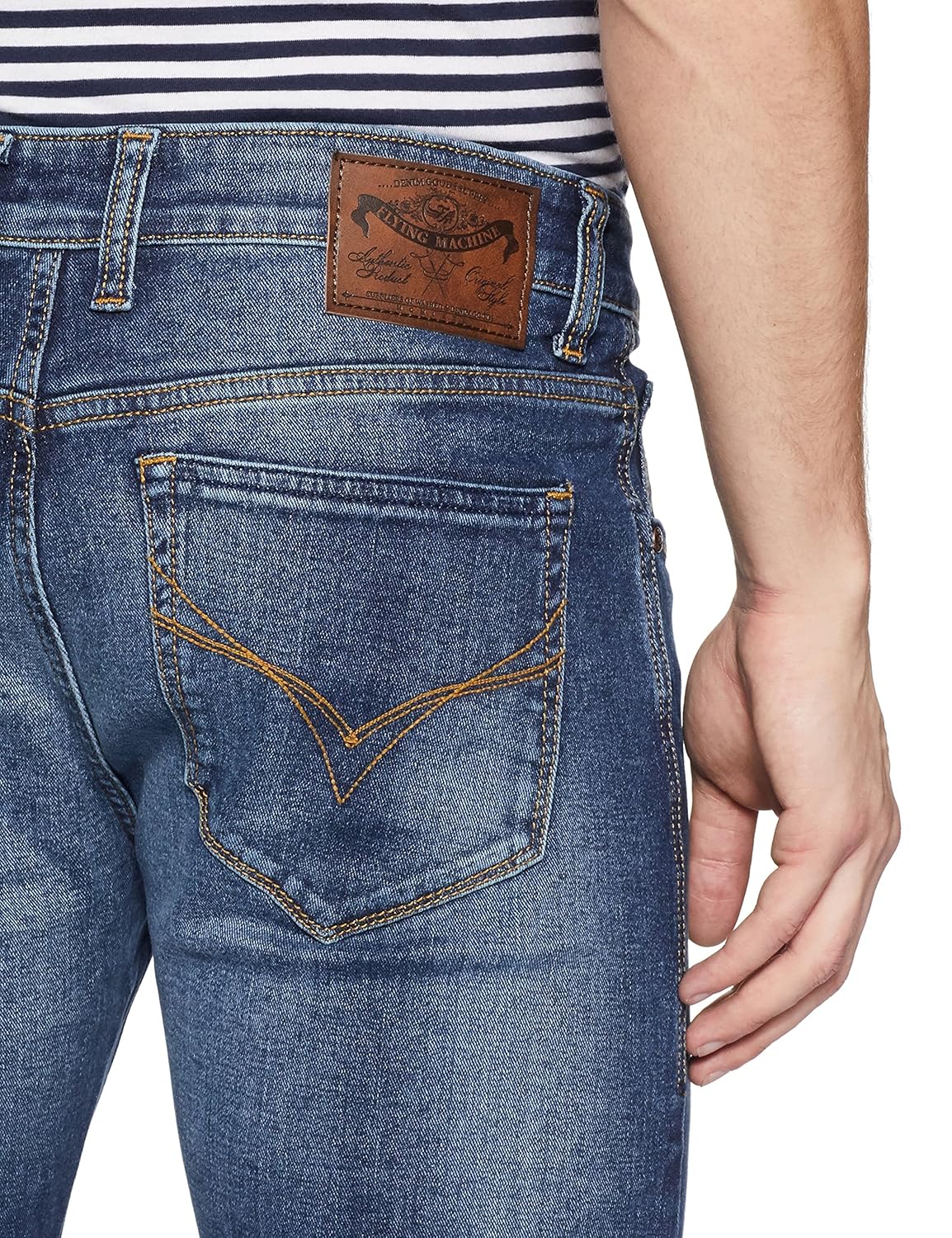 flying machine men's tapered fit jeans