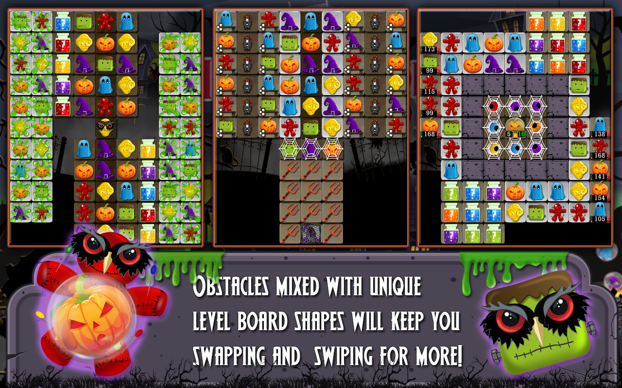 Halloween Drops 4 - Match three puzzle