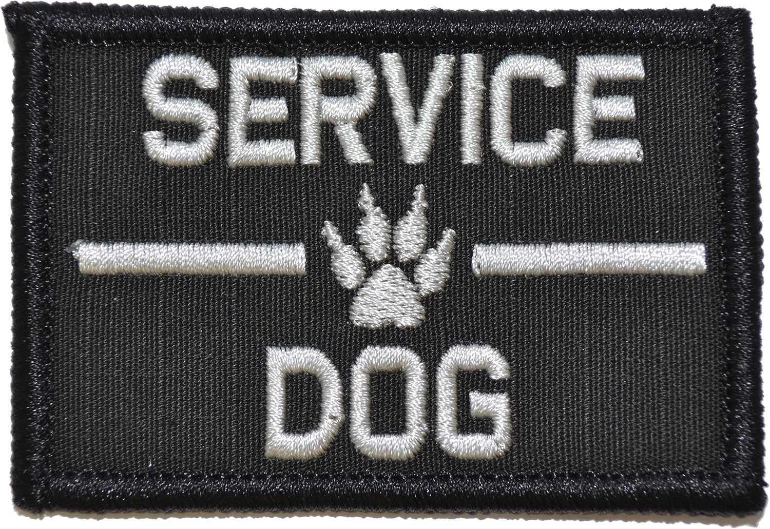 Service Dog, Service Dog Patch 2x3 Morale Patch (Black