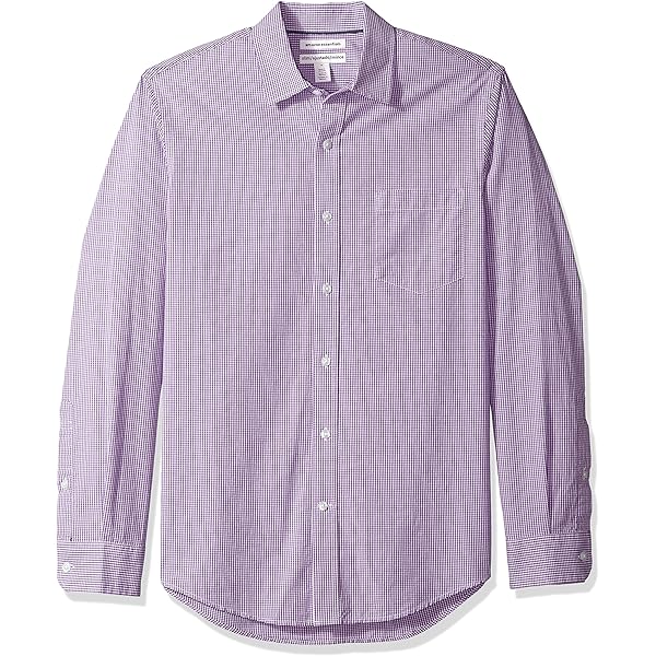 Amazon.com: Duchamp London Solid Twill Mens Dress Shirt (US, Neck, 14.5,  Purple) : Clothing, Shoes & Jewelry
