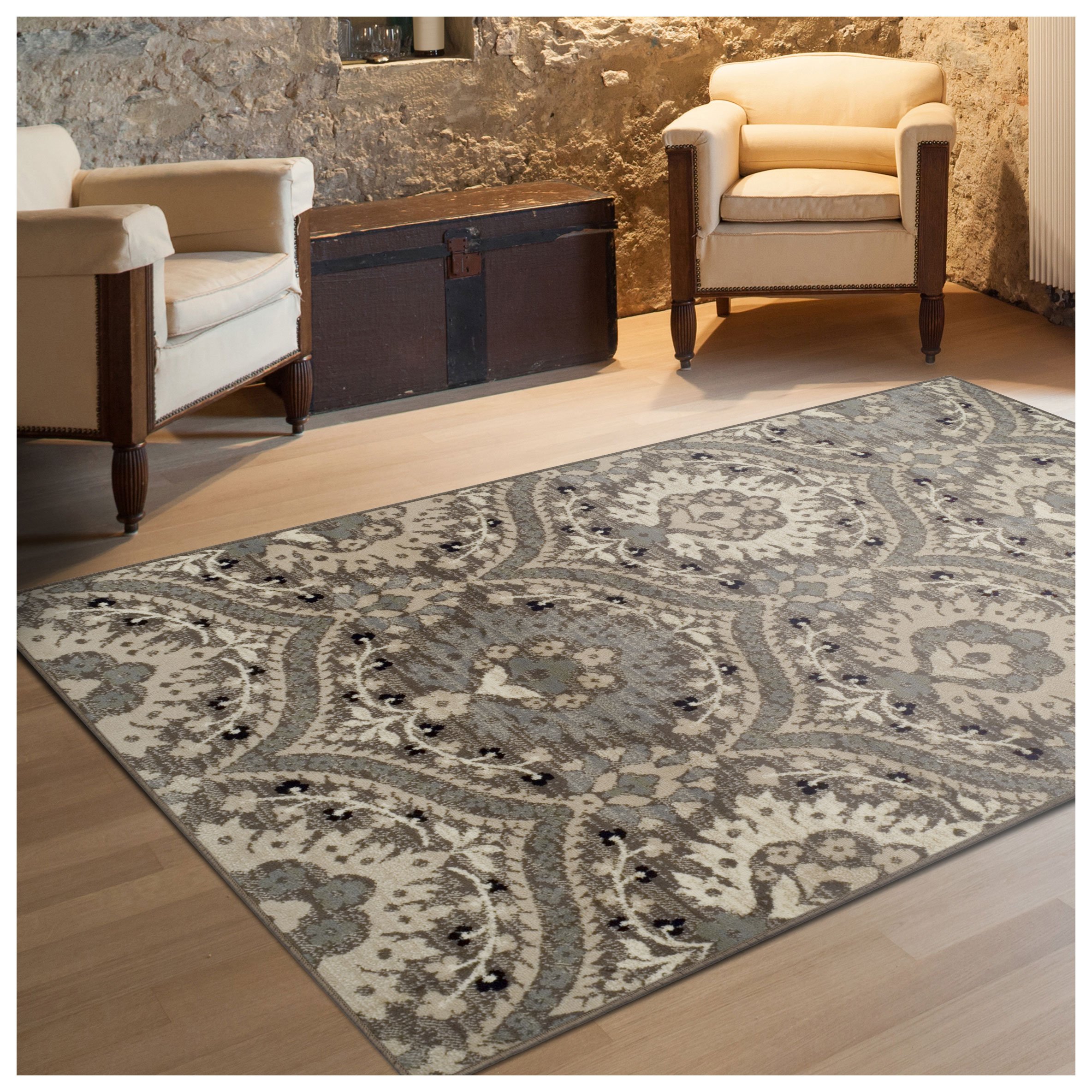 Superior Designer Augusta Collection Area Rug, 8mm Pile Height with ...