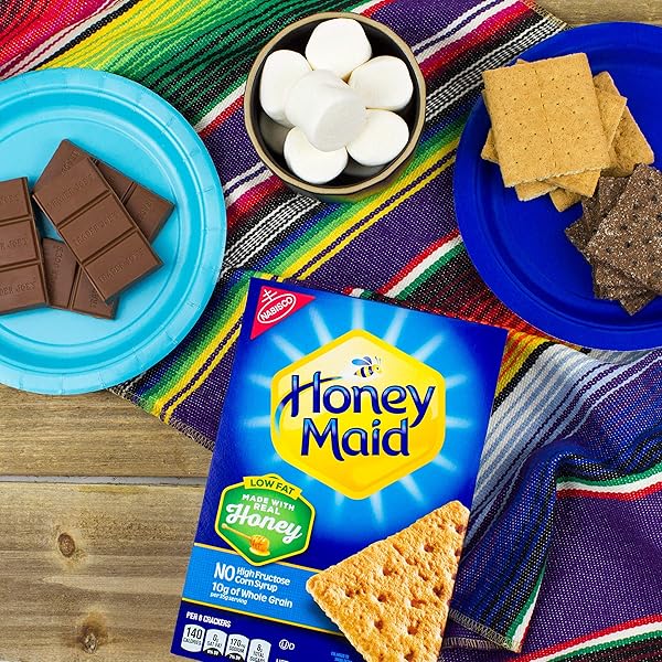 HONEY MAID LOW FAT HONEY GRAHAM CRACKERS, LUNCH SNACKS, 14.4 OZ