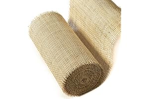 LUSYDECO 24" Width Square Rattan Cane Webbing Roll 7 Feet for Caning Projects Rattan Woven Roll Wardrobe Shoe Square Mesh Material for Cabinet & Door (7 Feet)