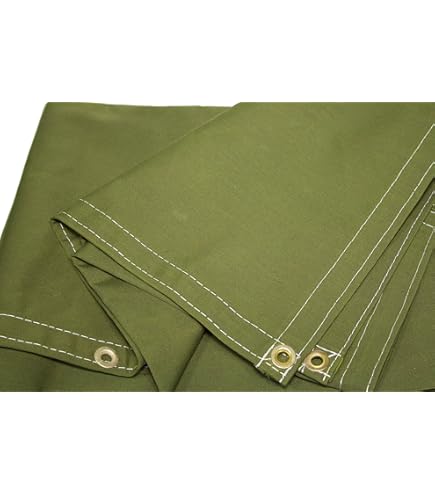 Waxed Canvas Tarp 4×4 Olive_Drab_Water_Resistant_Can