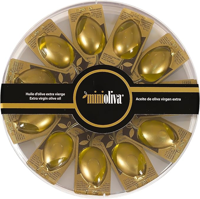 Minioliva Aceite de Oliva Virgen Extra - Paquete de 10 x 14 ml - Total: 140 ml - [pack de 4]: Amazon.es: Alimentación y bebidas