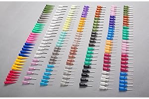 SummitLink Huge Assortment of 200 pcs Combo Needle Tips Multi Purpose Precision Applicator fit on Standard Syringe