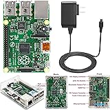 Raspberry Pi 2 Model B (1GB) Basic Starter Kit Includes Raspberry Pi 2 Model B-- Clear Case--Power Supply
