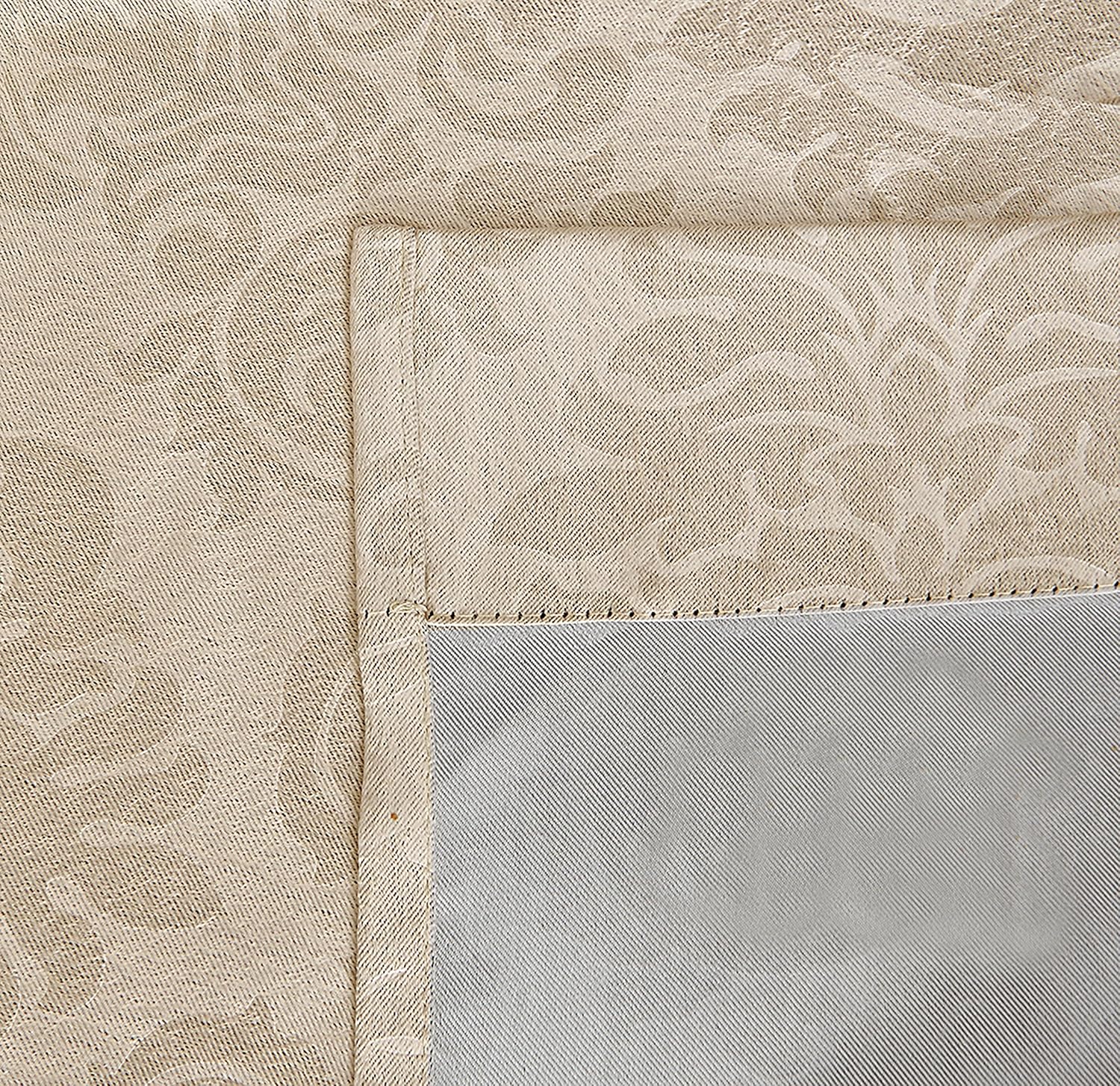 AsaTex Loretta - 1 Embossed Patio Extra Wide Curtain Panel with 16 Grommets - Thermal Weaved Blackout - Noise Reduction Fabric - Ideal for Sliding and Patio Doors (Patio 102 W x 84, Charcoal)