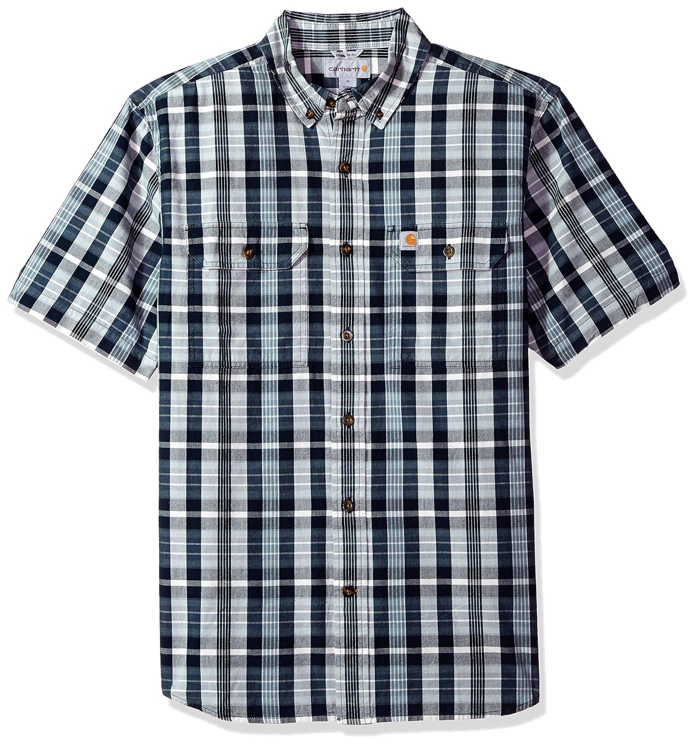 Work Utility & Safety Carhartt Mens Fort Plaid Short Sleeve Shirt Work