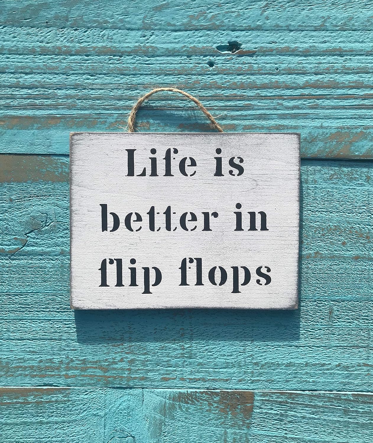 Amazon Com Life Is Better In Flip Flops Beach Signs Surf Decor