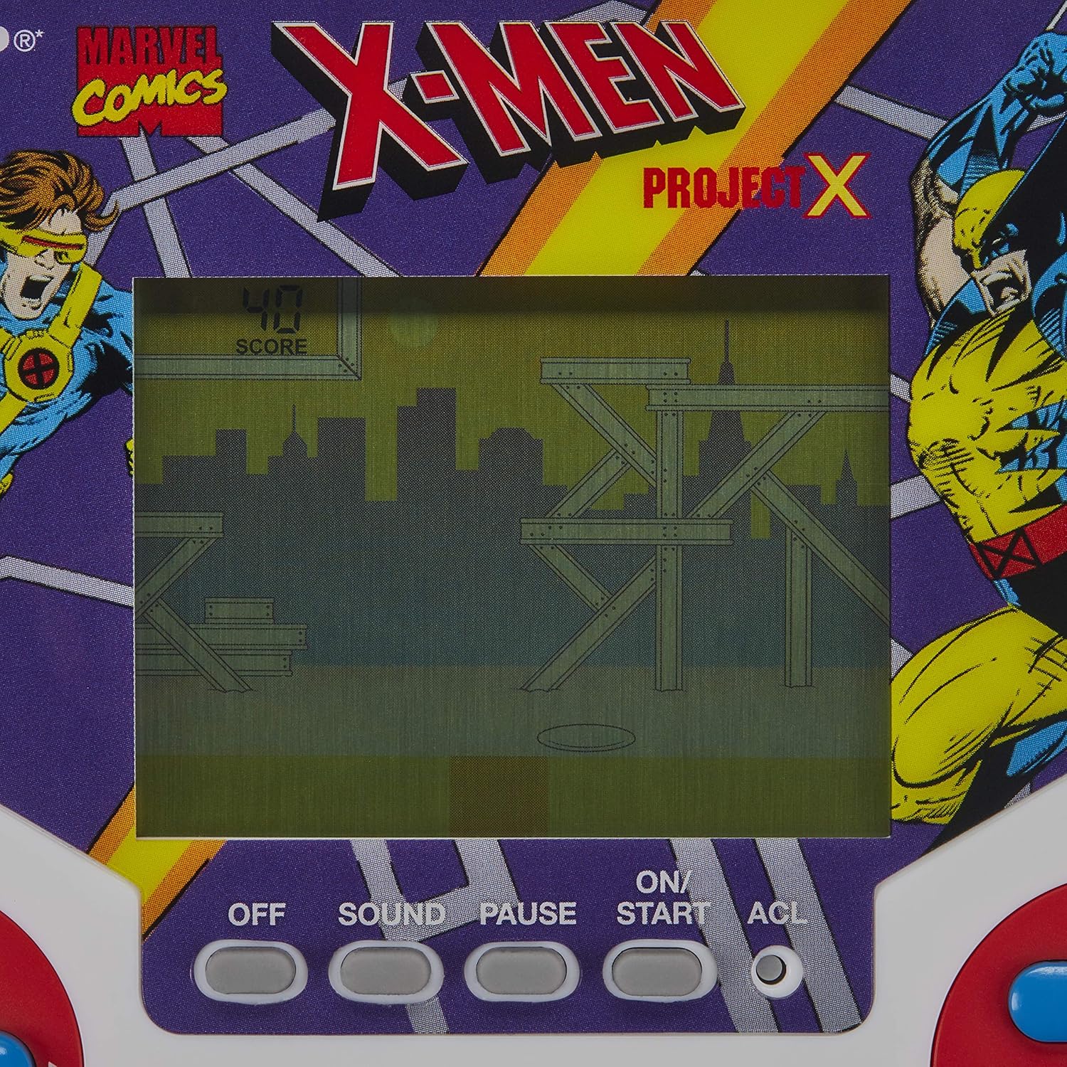 Tiger Electronics Marvel X-Men Project X Electronic LCD Video Game, Retro-Inspired 1-Player Handheld Game, Ages 8 and Up: Toys & Games