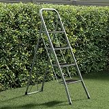 Home Vida 4 Step Ladder Heavy Duty Steel Folding 150kg Grey view 9