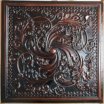 Faux Tin Ceiling Tile Palaeo Copper Restaurant Decor Wall Panels
