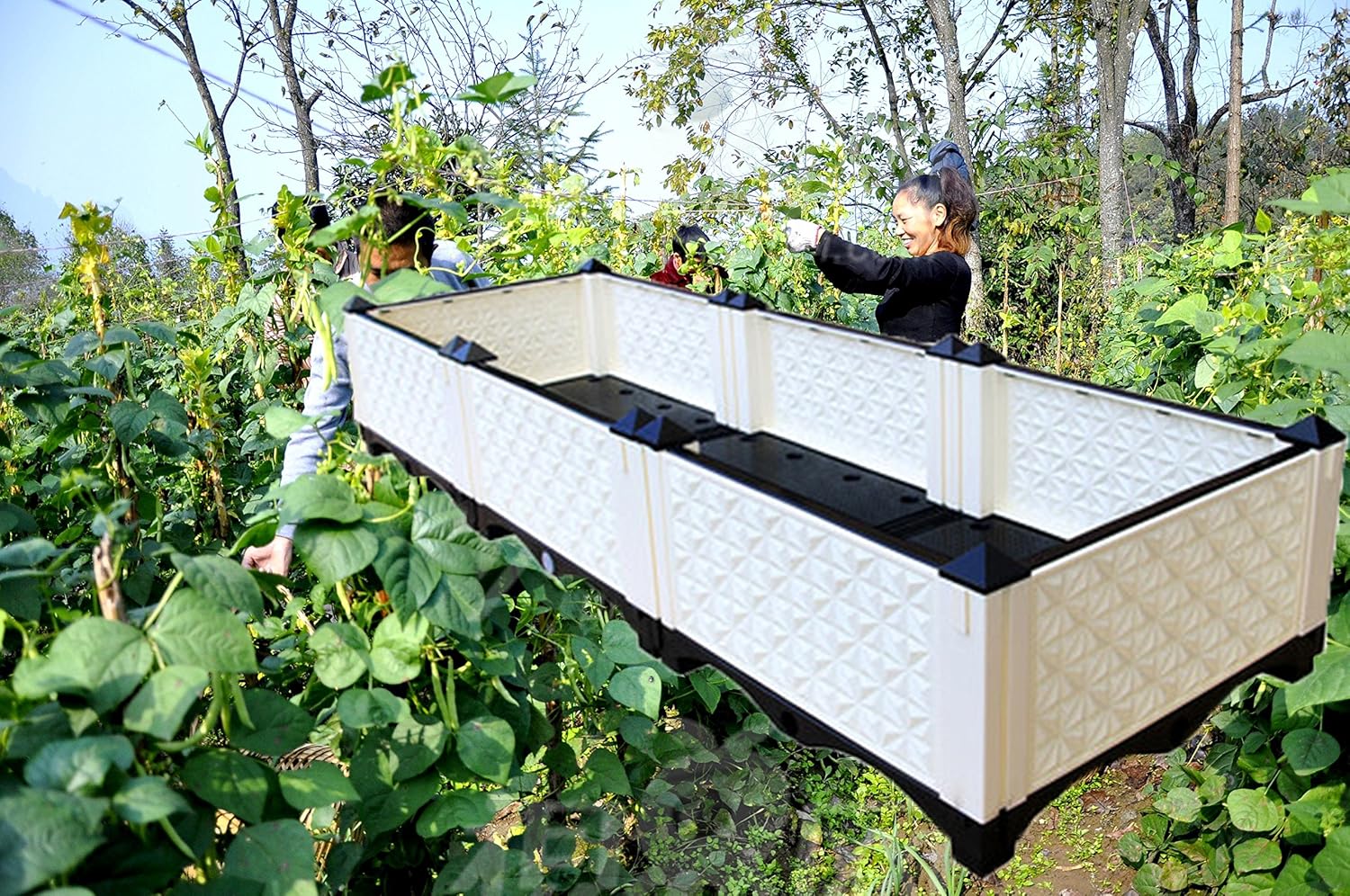 Inchant 1 PC Creative Raised Garden Bed Kit,Outdoor/Indoor