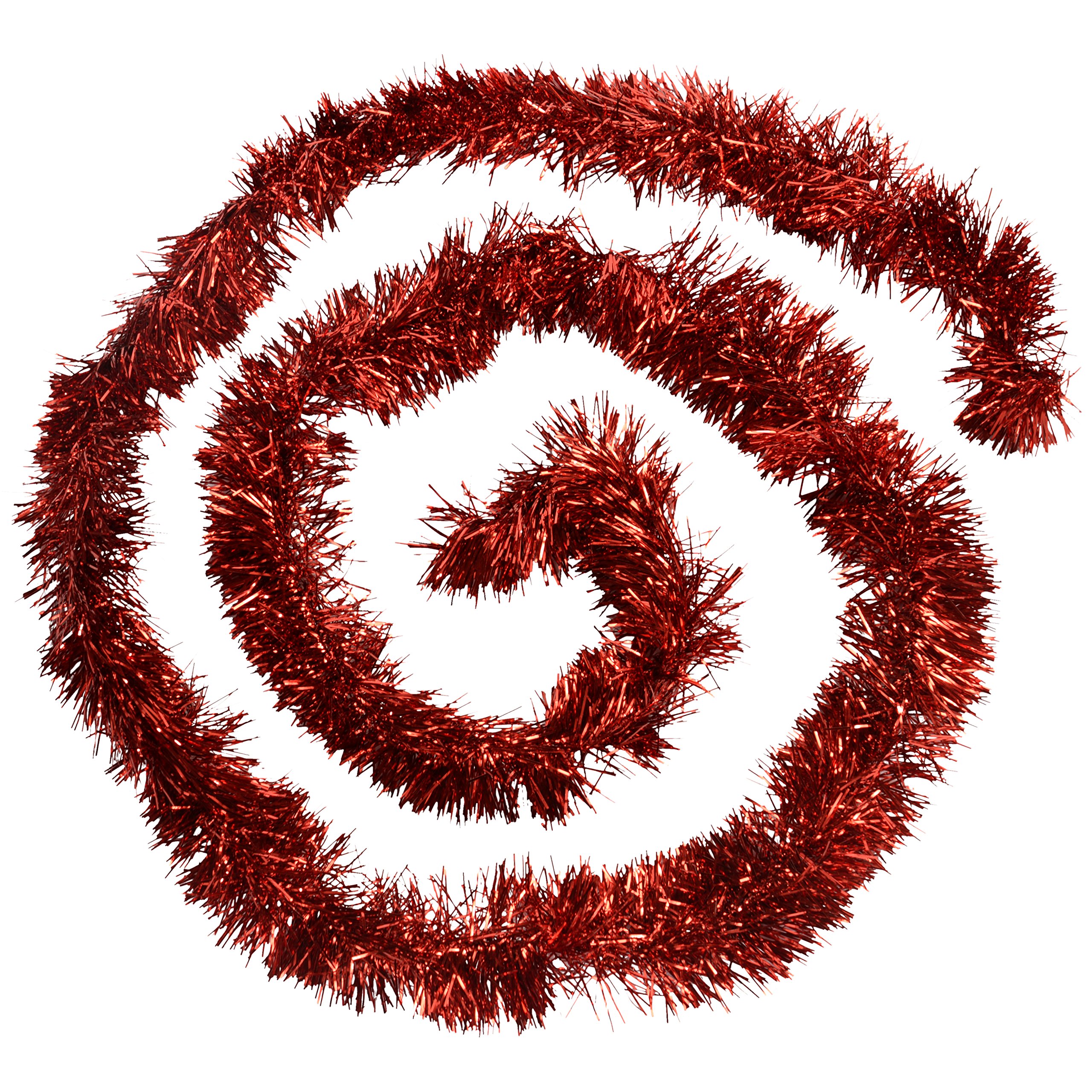 WeRChristmas 10 m Garland Christmas Tree Tinsel, Red