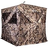 Ameristep Pro Series Thermal Hub Blind | 4 Person Insulated Hunting Blind Designed for Cold Weather in Mossy Oak Elements Ter